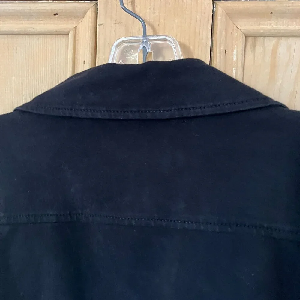 Marrakech Womens Anthropologie Asymmetrical Zip Moto Jacket Small Black AN EXC - Picture 9 of 10